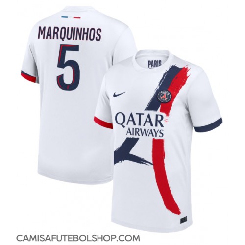 Camisa de time de futebol Paris Saint-Germain Marquinhos #5 Replicas 2º Equipamento 2024-25 Manga Curta